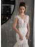 Cap Sleeves Beaded Lace Tulle Wedding Dress